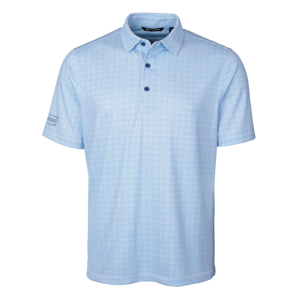 Cutter & Buck Pike Double Dot Print Stretch Mens Polo