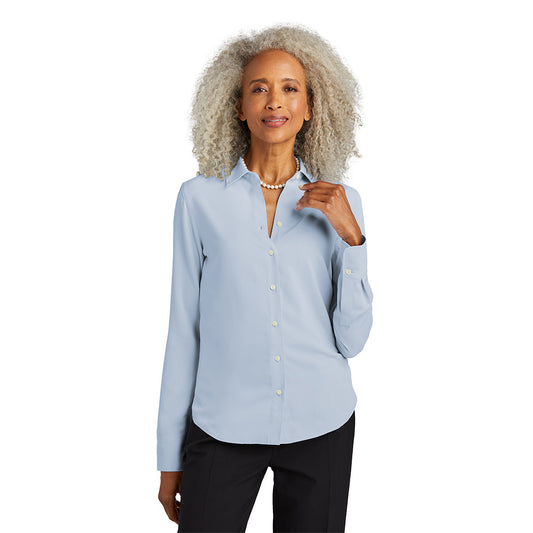 Brooks Brothers Women’s Full-Button Satin Blouse